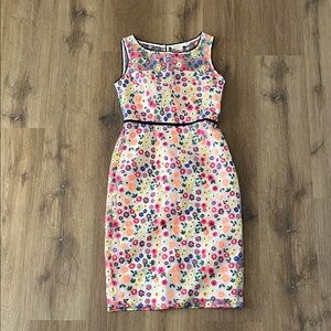 Boden Multicolor Floral Embroidered dress